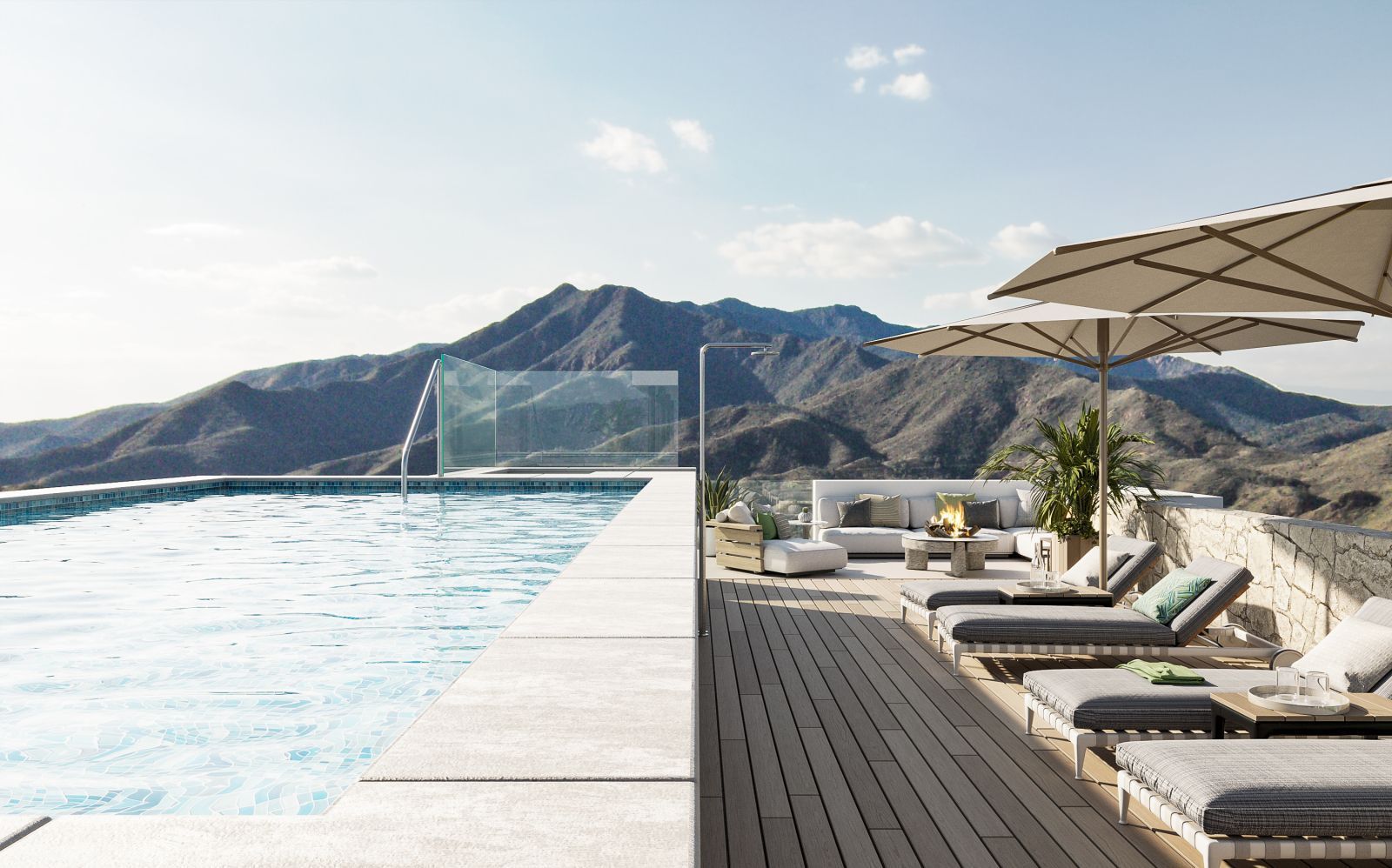 12 marbella pool terrace mountain view